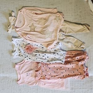 4 pack pink toddler outfits